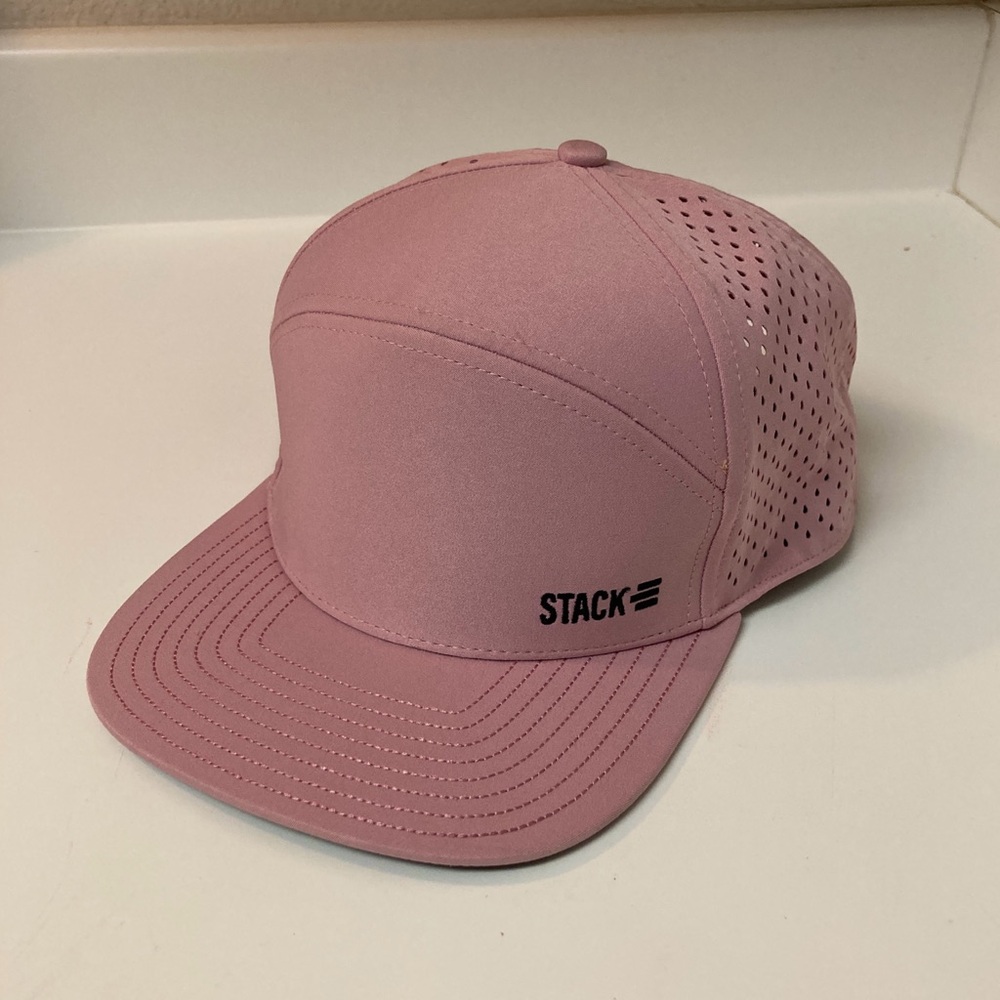 Stack Athletics Mesh Performance Har Cap Men Unisex Snapback Mauve Pink